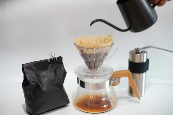 Coffee bean with coffee dripp equipment tool home made hot drink cafein