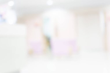 Abstract blur  empty hospital and clinic interior for background. Healthy concept
