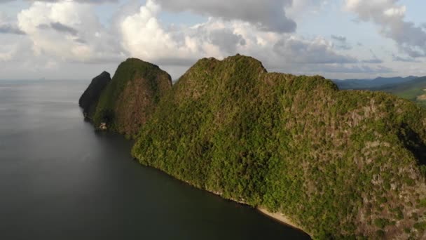 泰国美丽的绿色热带森林的航拍 视频剪辑