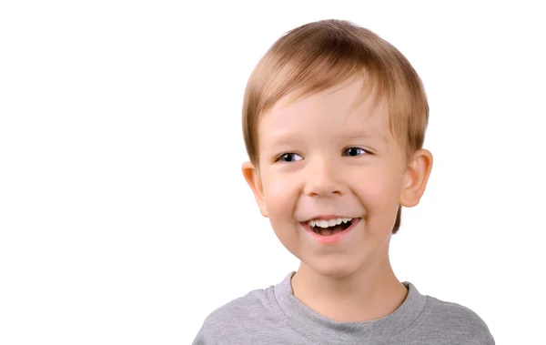 Niño riendo 5 años —  Fotos de Stock