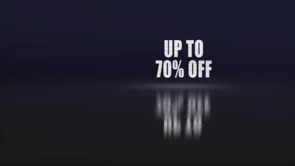 Black Friday Video Glith Effects Conversion Text — Stock Video