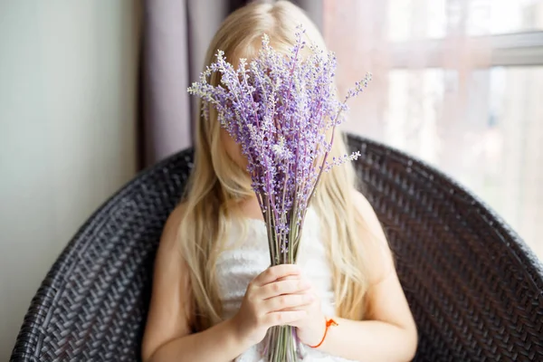Θολή φόντο με μωβ λουλούδια. Χρώμα του έτους 2022 πολύ peri. Μοντέρνο χρώμα έννοια, mockup με αντίγραφο χώρου — Φωτογραφία Αρχείου