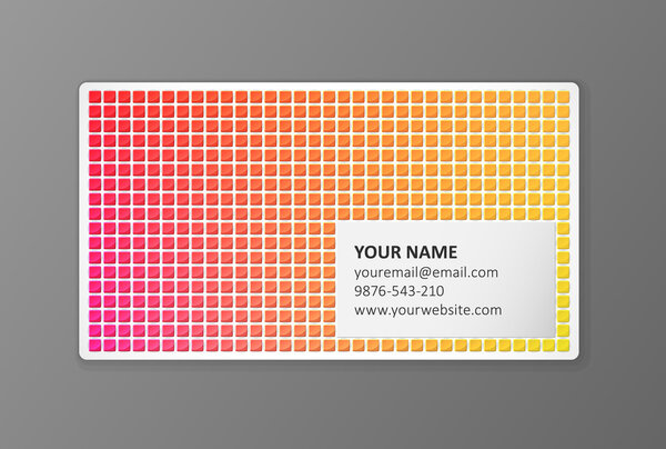 Цветные векторы шаблонов визитных карточек