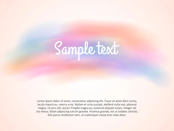 Watercolor background motive with text — Stock Vector