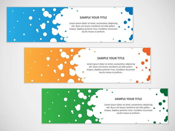 Splash colorful banner vector — Stock Vector