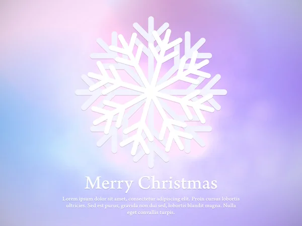 Christmas background with snowflake — Stock Vector