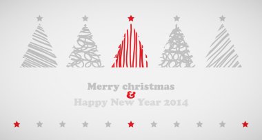 Yıldız ile Noel ağaçları arka plan