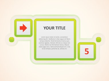 yuvarlak köşeler kareler ile metin