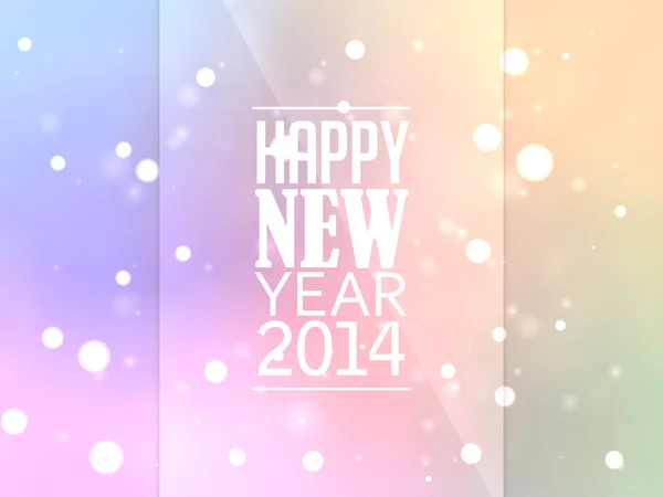 Happy New Year background with bright — Stock Vector