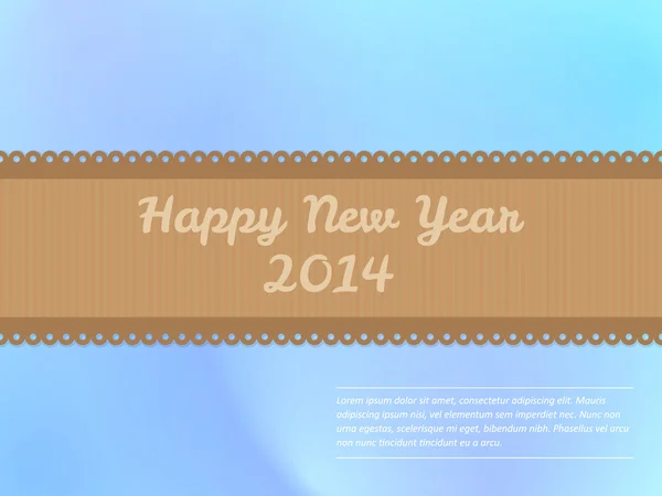 Happy New Year card - vector background — Stock Vector