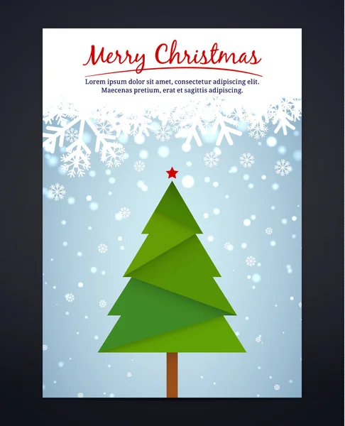 Feliz Navidad vector vertical banner y plantilla con lugar para el texto Ilustraciones De Stock Sin Royalties Gratis