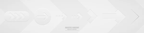 Smooth arrows vector set — Stock Vector