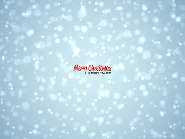 Snowing abstract background with Merry Christmas text — Stock Vector