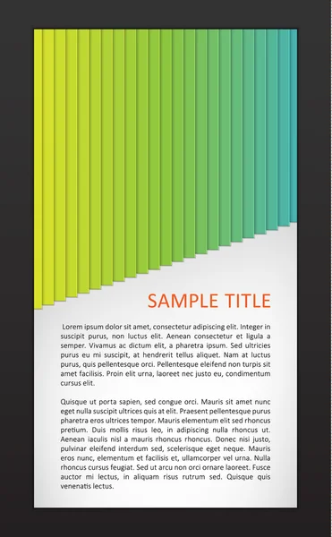 Abstract colorful card template with place for text — Stock Vector