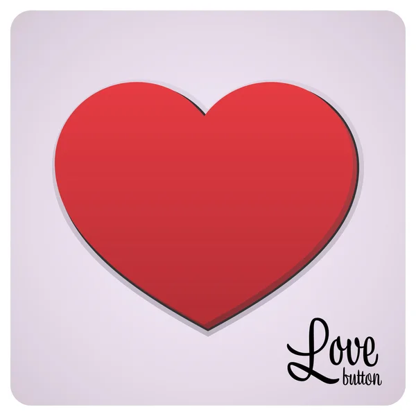 Fond bouton d'amour — Image vectorielle