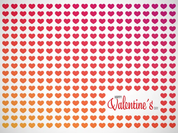 Abstrato Valentines fundo padrão com corações e lugar para o texto — Vetor de Stock
