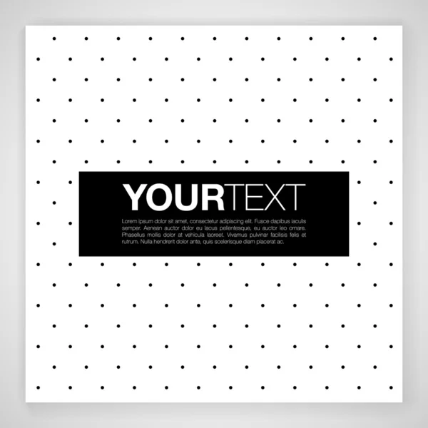 Abstract dotted background with black space for text — Stock Vector