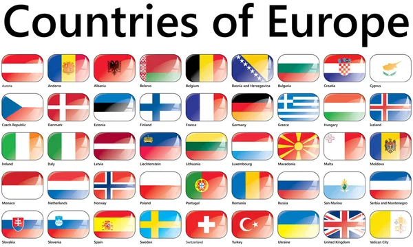 Страны Европы — стоковый вектор