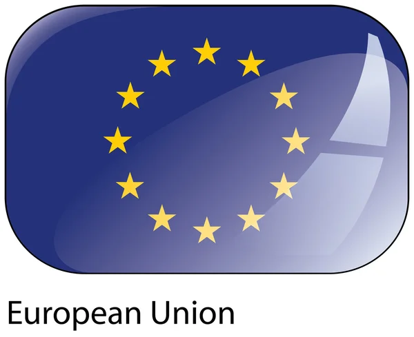 Bandera de la Unión Europea — Vector de stock