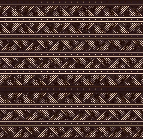 Tissu Imprimé Africain Modèle Tribal Sans Couture Vectoriel Ornement Traditionnel — Image vectorielle