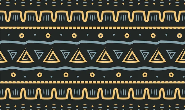 Tribal Seamless Pattern Inglés Vector Geométrico Étnico Antecedentes Estilo Azteca — Archivo Imágenes Vectoriales