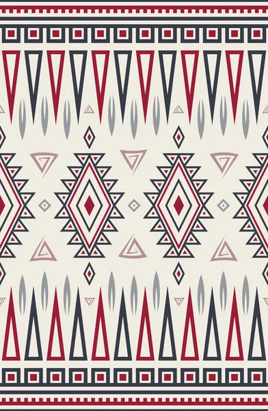 Tribal Seamless Pattern Inglés Vector Geométrico Étnico Antecedentes Estilo Azteca — Vector de stock