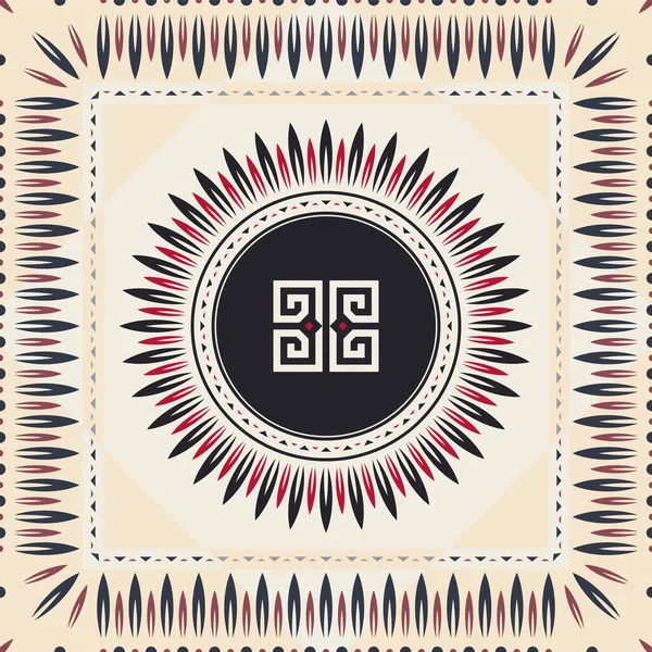 Modèle Sans Couture Tribale Ethnic Geometric Vector Background Style Aztèque — Image vectorielle