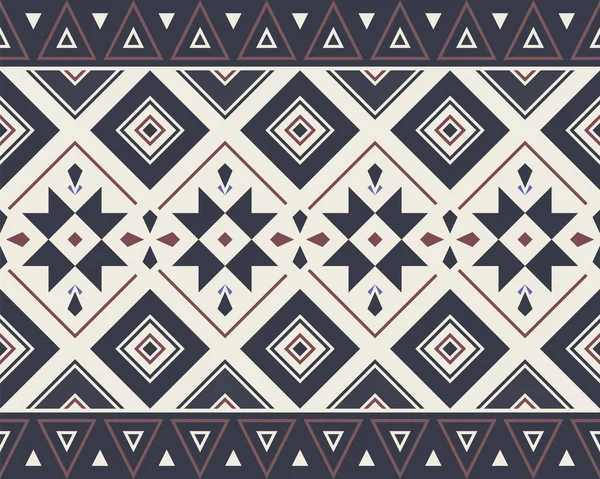 Tribal Seamless Pattern Inglés Vector Geométrico Étnico Antecedentes Estilo Azteca — Vector de stock