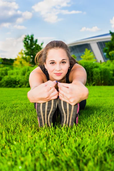 Athletics young woman — Stock Photo, Image