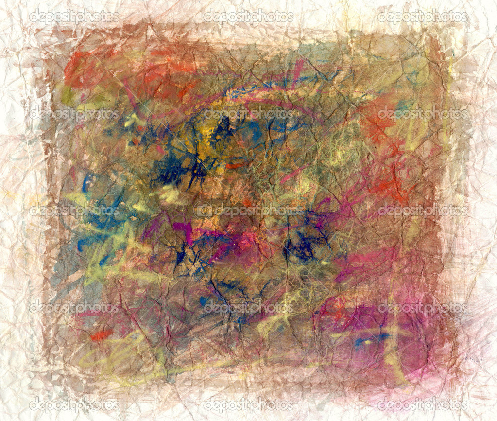 Painted abstract color background, crumpled pape