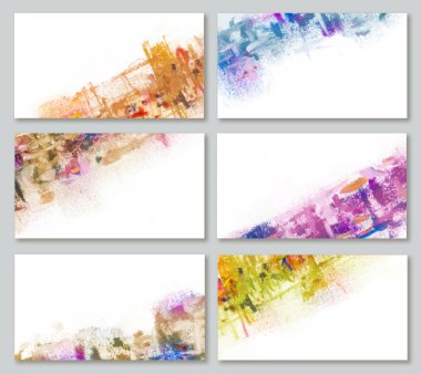 kartvizitler için sanatsal arka plan belirleme