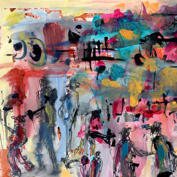 Abstract painting with figures â Stock Photo © kvocek #40341445