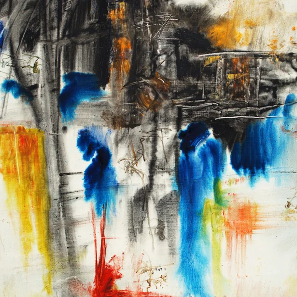 Pintura al óleo abstracta — Foto de Stock