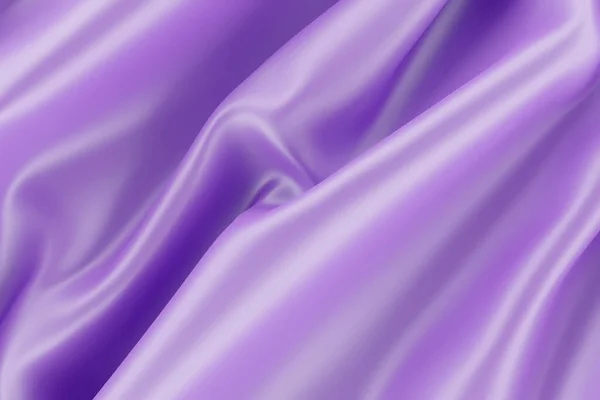 De gekrulde stof is violet-blauw van kleur met grote gladde plooien. — Stockfoto