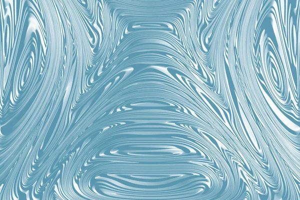 抽象的なモノクロームのサイケデリックな絵画は意識を変えました 光沢のある 隆起した曲線とカールのパターン 3Dレンダリング — ストック写真