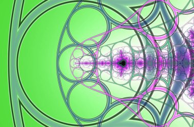 Fraktal setlerin soyut ve tuhaf güzelliği. Çok renkli desenlerin fantastik birleşimi. Gerçekdışı uzay çizimleri. Soyut arkaplan. 3 Boyutlu Hazırlama.