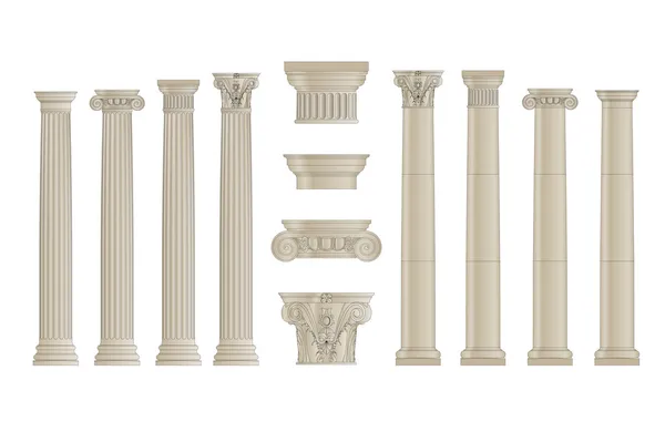 Conjunto de columnas — Archivo Imágenes Vectoriales