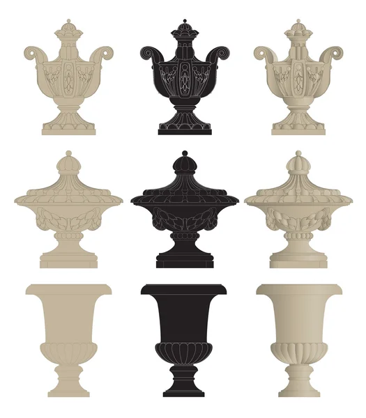 Set de urnas clásicas — Archivo Imágenes Vectoriales