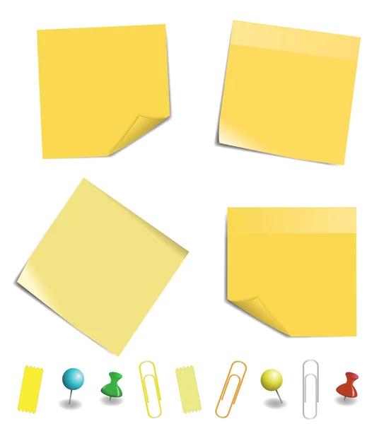 Sticky note paper — Stock Vector