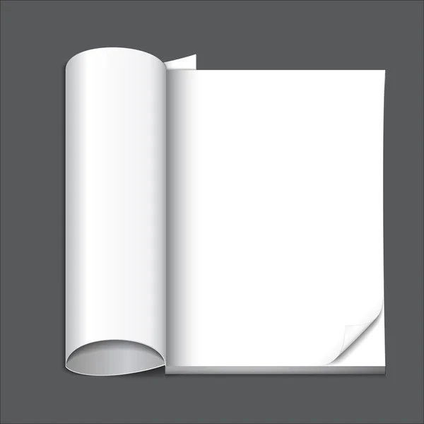 Blank magazine page — Stock Vector