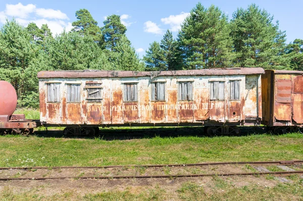 Un bogie de trains abandonné — Photo