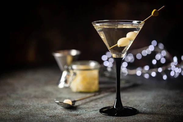 Gibson alcohol cocktail — Stockfoto