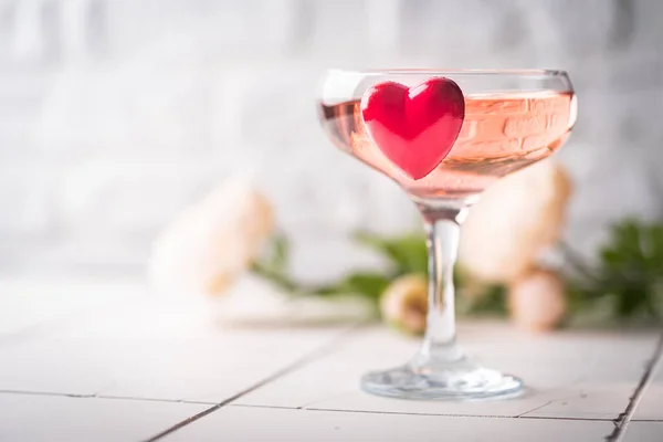 Cocktail festif Saint Valentin — Photo