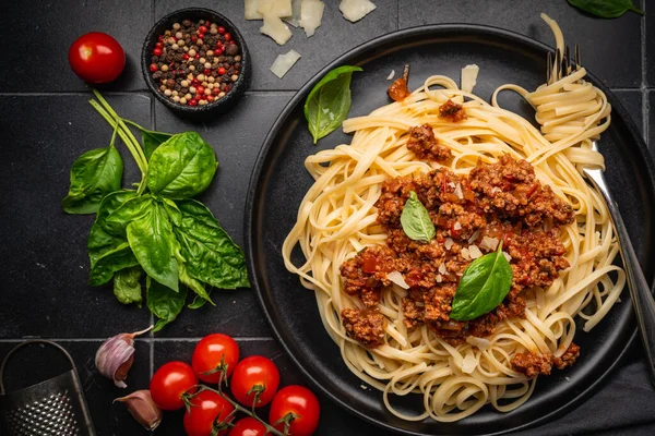 Tészta spagetti Bolognese — Stock Fotó