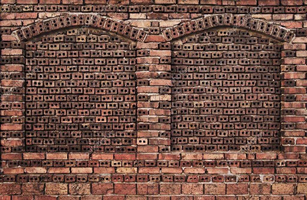 Brick wall with niches — Stock Photo © IreneuszB 30626359