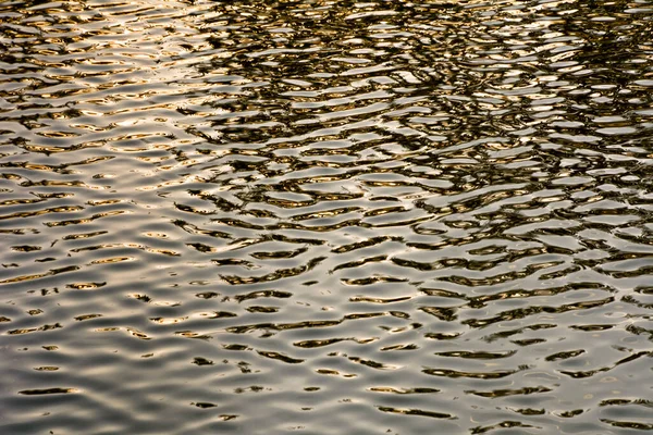 Die Wasseroberfläche Mit Kleinen Hohlräumen — Stockfoto