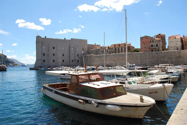 Iates em Dubrovnik — Fotografia de Stock