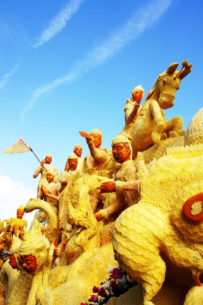 Ubon Candle Festival na Tailândia — Fotografia de Stock