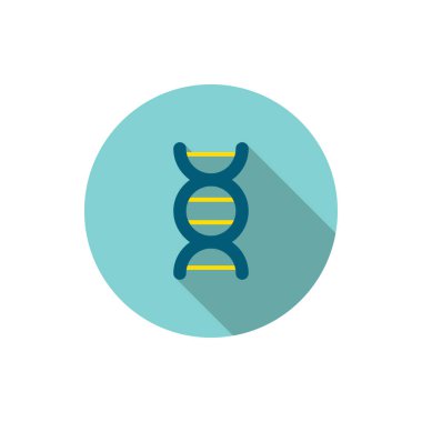 Genome icon , Vector flat long shadow design.
