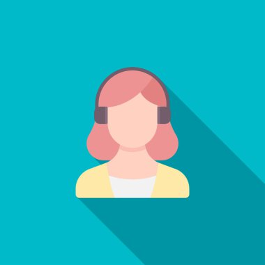 Servis simgesi, Vektör düz gölge tasarımı. Nakliye ve lojistik konsepti.